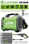LUTİAN LT2161-1400 - 110 Bar Yüksek Basınçlı 220 Volt Oto Araba Yıkama Temizleme Tabancası Makinesi 1400 Watt - 1