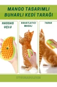 Buharlı Kedi Ve Köpek Tarağı, Buharlı Evcil Hayvan Masaj Tüy Toplama Tarağı - 3