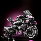 BUILDING BLOKS 1:5 CYBER YARIŞ MOTORSİKLETİ 6+ YAŞ 1985 PARÇA YAPI BLOK HEDİYELİK OYUNCAK - 2