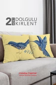 Moda Home Bedding Kırlent,Dolgulu kırlent,baskılı Kırlent,dekorasyon Kırlent(2 Adet) set5 - 3