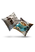 Moda Home Bedding Kırlent,Dolgulu kırlent,baskılı Kırlent,dekorasyon Kırlent(2 Adet) set6 - 1