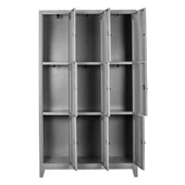 Yfc Metal 9'lu Standart Soyunma Dolabı - 3