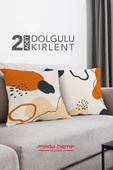 Moda Home Bedding Kırlent,Dolgulu kırlent,baskılı Kırlent,dekorasyon Kırlent(2 Adet) set8 - 3
