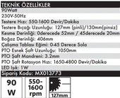 MAX EXTRA MX3773 - Şaftlı Kıl Testeresi Makinesi 90 Watt thumbnail 4