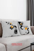 Moda Home Bedding Kırlent,Dolgulu kırlent,baskılı Kırlent,dekorasyon Kırlent(2 Adet) set9 - 4