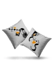 Moda Home Bedding Kırlent,Dolgulu kırlent,baskılı Kırlent,dekorasyon Kırlent(2 Adet) set9 - 1