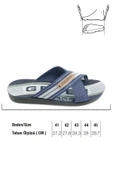 Gezer Erkek Halatlı Terlik Yazlık Star Pu Ev Bahçe Günlük Lacivert thumbnail 5