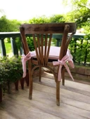 Fırfırlı Sıvı & Leke Itici Iskandinav Sandalye Minderi Pembe - 8