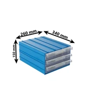Sembol 513 Plastik Üç Çekmeceli Kutu 340X260x150mm 6 Adet - 2
