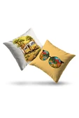 Moda Home Bedding Kırlent,Dolgulu kırlent,baskılı Kırlent,dekorasyon Kırlent(2 Adet) set13 - 1