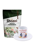 Shazel Sütlü Menengiç Kahvesi 200 gr. + Canım Komşumla Kahve Keyfi  Türk Kahvesi Fincanı - 1