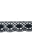 Kopanaki Dantel en 5 cm Badem Model Siyah 5 Metre - 1