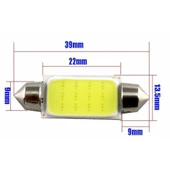 3 Adet 12 Çipli Led Sofit Ampul 39mm (Araç İçi Tavan Aydınlatma Ampulü) - 2