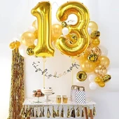 Brokoli Home 9 Numara Folyo Gold Balon, Folyo Altın Balon 100cm 40 İnç - 5