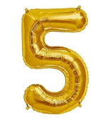 Brokoli Home 5 Numara Folyo Gold Balon,Altın Folyo Balon 100cm 40İnç - 1