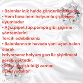 Brokoli Home 1 Numara Folyo Gümüş Folyo Balon 100cm 40inç Helyuma Uygun Parti Balonu Numaralar - 3