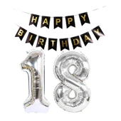 Brokoli Home 8 Numara Folyo Gold Balon, Folyo Altın Balon 100cm 40İnç - 5