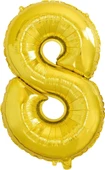 Brokoli Home 8 Numara Folyo Gold Balon, Folyo Altın Balon 100cm 40İnç - 1