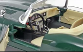 NessiWorld Bburago 1:18 Jaguar E Type Cabriolet 1961 Yeşil Model Araba - 5