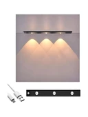 Cata Ct-2464 Bella Slim Cabinet Usb Şarjlı Sensörlü 3 Renk Işık Ledli Armatür - 3