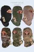 Motosiklet Outdoor Taktik Askeri Boyunluk Kask Termal Maske Balaklava - 2