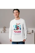 ALPŞAN TİCARET  Atatürk Ve Bayrak Baskılı Imzalı 23 Nisan Pamuklu Yumuşak Beyaz T-shirt - 4