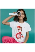ALPŞAN TİCARET  23 Nisan Tişörtleri 23 Nisan T-shirt Beyaz Çocuk Yetişkin Tişört Unisex T-shirt Çocuk Bayramı - 3