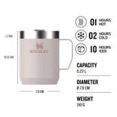 Stanley 8OZ CLASSIC VAC CAMP MUG ROSE QUARTZ - EU AS1011444037 - 3