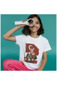 ALPŞAN TİCARET  23 Nisan Tişörtleri 23 Nisan T-shirt Beyaz Çocuk Yetişkin Tişört Unisex T-shirt Çocuk Bayramı - 3