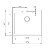Teka Forsquare 50.40 TG Artic White  115230009 - 2