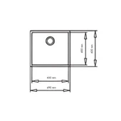 Teka BE Linea 45.40 Paslanmaz Çelik Tezgah Altı Eviye 115000006 - 6
