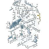 VW Jetta 2015-2018 TSi Turbo Su Soğutma Borusu 04E121070AD - 2