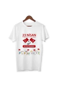 ALPŞAN TİCARET  23 Nisan Çocuk Bayramı Baskılı Çocuk Tişört 23 Nisan T-shirt - 1