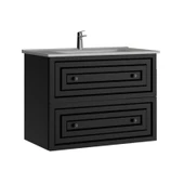 Kayra Lavabo Dolabı Çekmeceli Mat Antrasit - 1