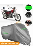 MotoEN Vinleks Gri Asya Ultra 150 Uyumlu Motosiklet Brandası Lüx Kalite (Kilit Uyumlu) - 1