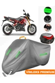 MotoEN  Vinleks Gri Aprilia Dorsoduro Arka Çanta Uyumlu Motosiklet Brandası (Kilit Uyumlu) thumbnail 1