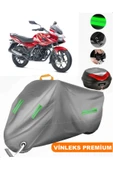 MotoEN  Vinleks Gri Bajaj Discover 150 F Arka Çanta Uyumlu Motosiklet Brandası (Kilit Uyumlu) thumbnail 1