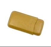 Parmida Deri Puro Kılıfı/Seyahat Humidoru Üçlü - Sütlü Kahve - 2