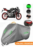 MotoEN  Vinleks Gri Aprilia RS 457 Arka Çanta Uyumlu Motosiklet Brandası (Kilit Uyumlu) - 1