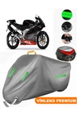 MotoEN  Vinleks Gri Aprilia RSV Mille Arka Çanta Uyumlu Motosiklet Brandası (Kilit Uyumlu) thumbnail 1