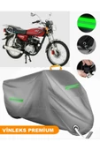 MotoEN  Vinleks Gri Abush CGA 100i Uyumlu Motosiklet Brandası Lüx Kalite (Kilit Uyumlu) thumbnail 1