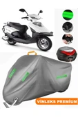 MotoEN  Vinleks Gri Altai Carrier 110 Pro Arka Çanta Uyumlu Motosiklet Brandası (Kilit Uyumlu) - 1