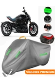 MotoEN  Vinleks Gri Ducati Diavel XDiavel Nera Arka Çanta Uyumlu Motosiklet Brandası (Kilit Uyumlu) - 1