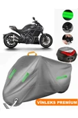 MotoEN  Vinleks Gri Ducati Diavel Carbon Arka Çanta Uyumlu Motosiklet Brandası (Kilit Uyumlu) thumbnail 1