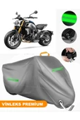 MotoEN  Vinleks Gri CF Moto 700CL-X Heritage Uyumlu Motosiklet Brandası Lüx Kalite (Kilit Uyumlu) thumbnail 1