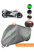 MotoEN  Vinleks Gri Ducati 848 Arka Çanta Uyumlu Motosiklet Brandası (Kilit Uyumlu) thumbnail 1