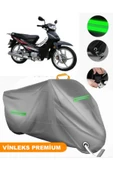 MotoEN Vinleks Gri Bisan Roadstar Cub Uyumlu Motosiklet Brandası Lüx Kalite (Kilit Uyumlu) - 1
