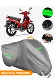 MotoEN  Vinleks Gri BuMoto/Jinling Safir 100CC Uyumlu Motosiklet Brandası Lüx Kalite (Kilit Uyumlu) thumbnail 1