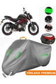 MotoEN  Vinleks Gri BenelliTNT 249-S Arka Çanta Uyumlu Motosiklet Brandası (Kilit Uyumlu) thumbnail 1