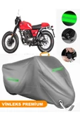 MotoEN  Vinleks Gri Brixton BX 125 R Uyumlu Motosiklet Brandası Lüx Kalite (Kilit Uyumlu) thumbnail 1